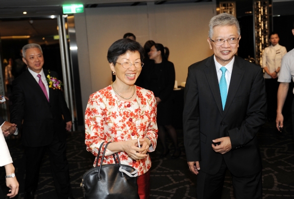 中華民國旅行商業同業公會全國聯合會許禓哲理事長陪同行政院大陸委員會張小月主任委員蒞臨活動會場