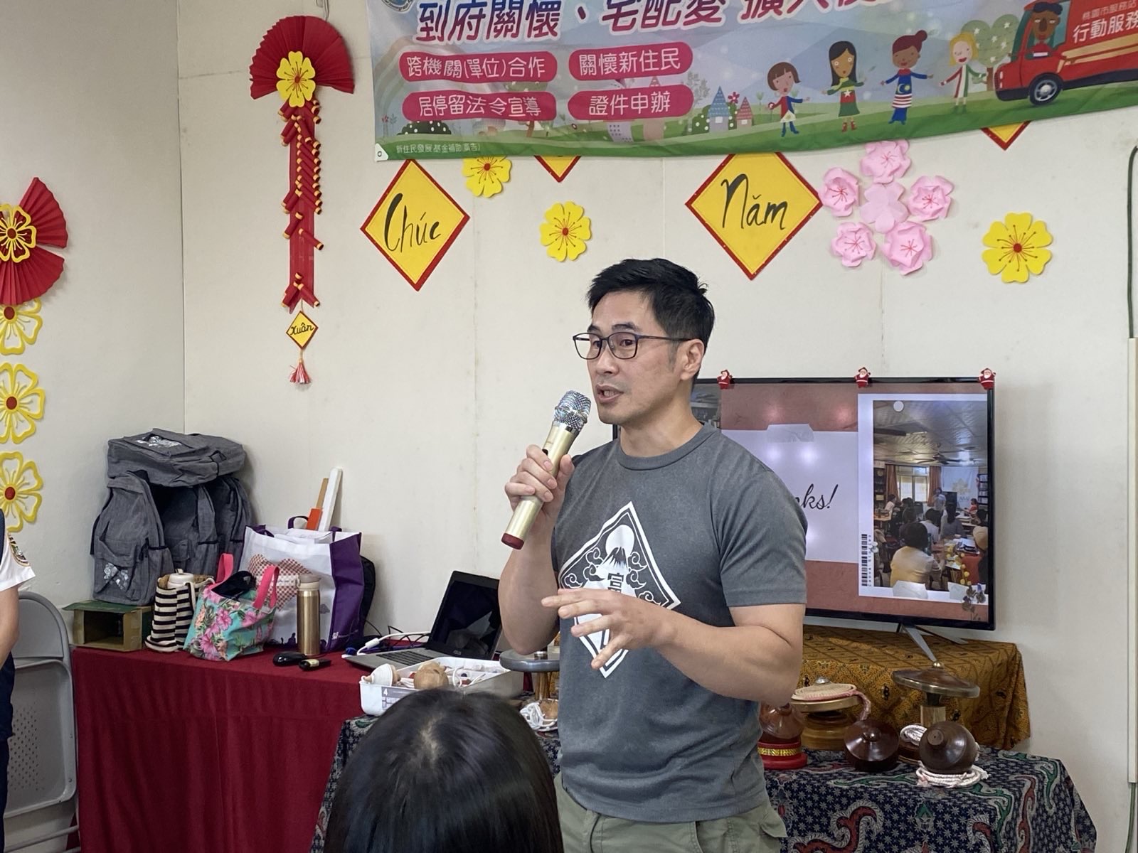 與會港人李先生分享在臺生活體驗
