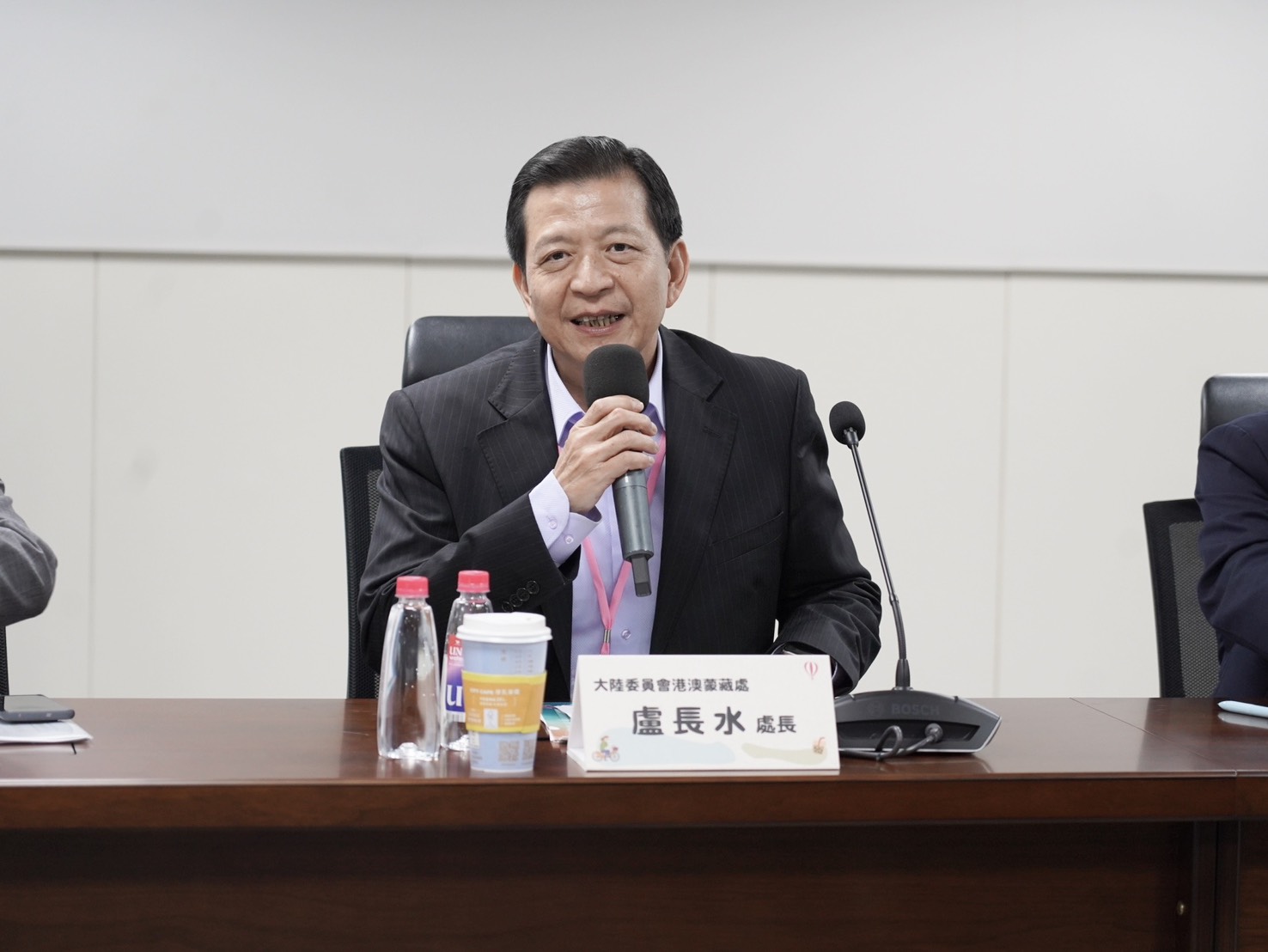 陸委會港澳蒙藏處處長兼策進會秘書長盧長水致詞